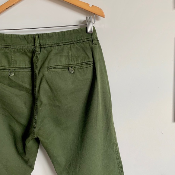 J Crew Military Green Chinos - petite - Picture 6 of 6